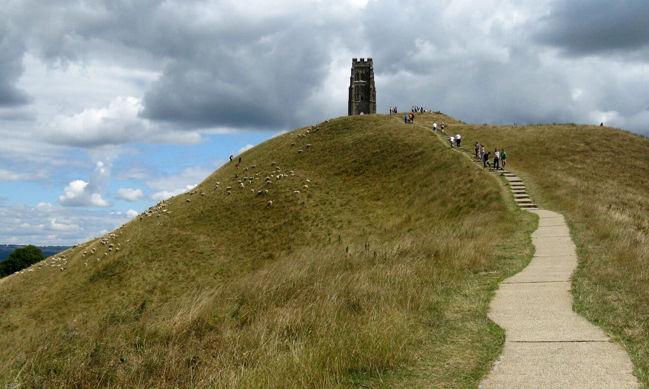 Days out from Weston-super-Mare: the path up Glastonbury Tor