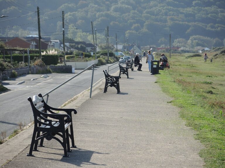 The seafront promenade at Sand Bay, Kewstoke