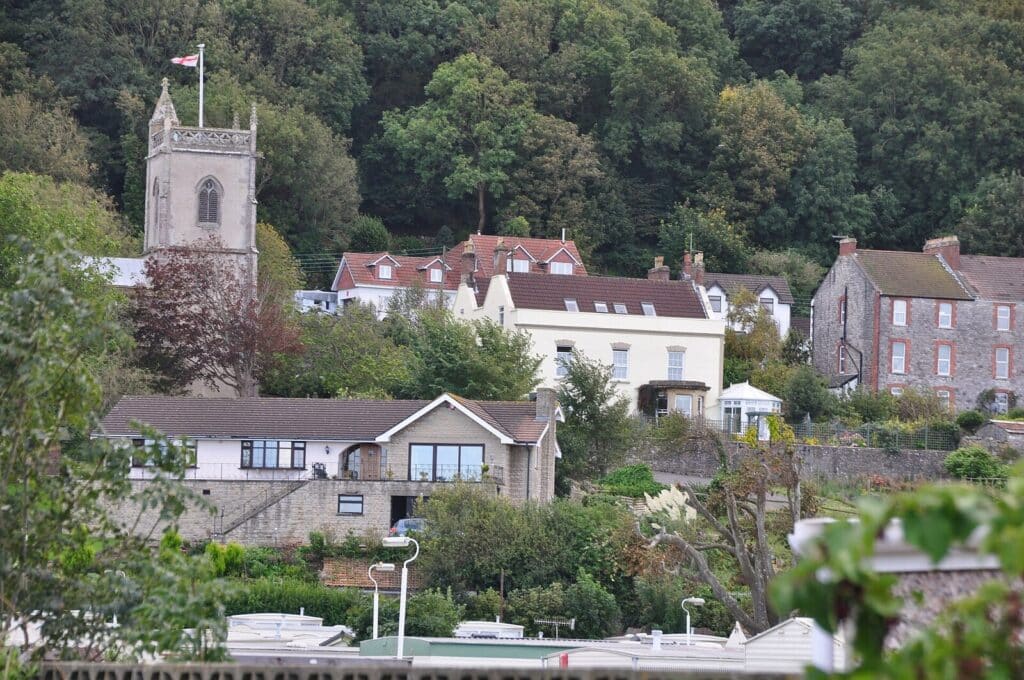 Kewstoke village and church