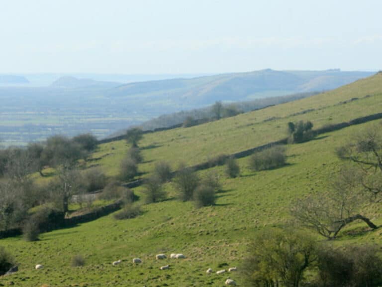 The south escarpment of the Mendip Hills, Somerset