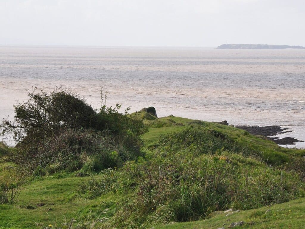 Sand Point headland at Kewstoke looking out over the Bristol Channel