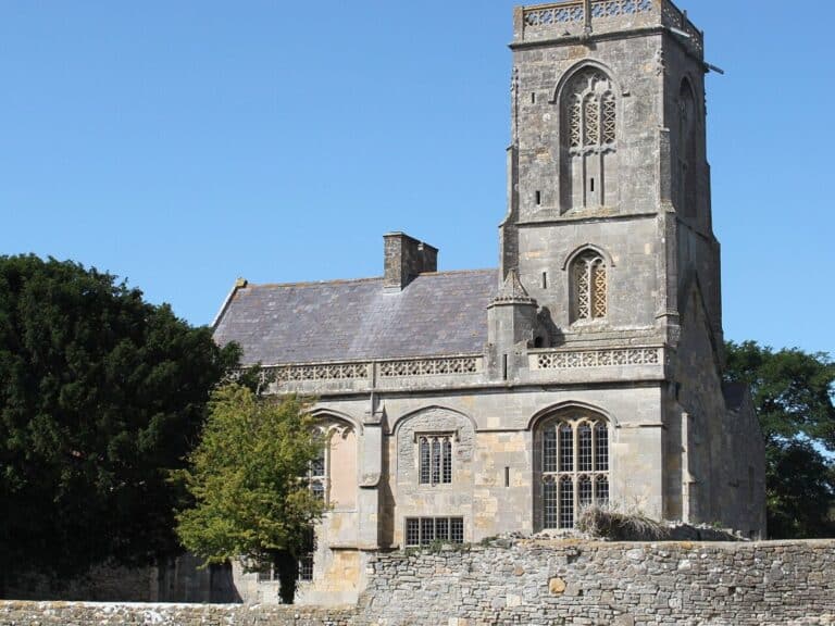 The 13th-century priory church at Woodspring Priory, Kewstoke